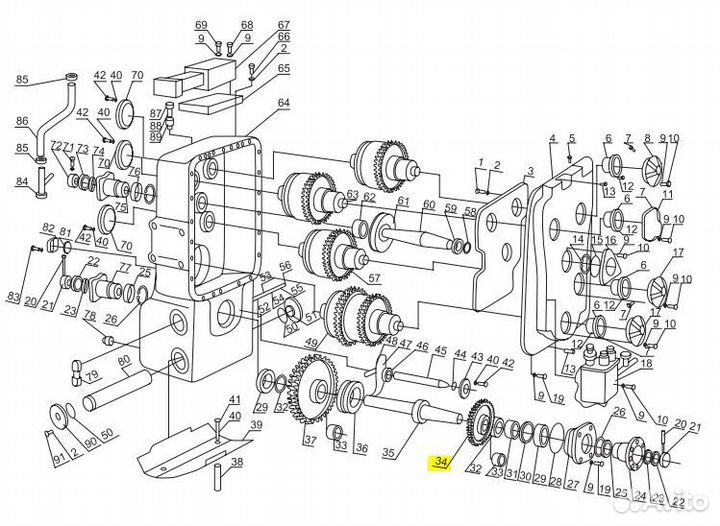 Шестерня кпп ZL50G2-03011
