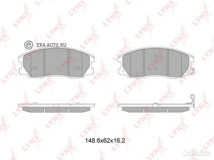Lynxauto BD-1816 Колодки тормозные