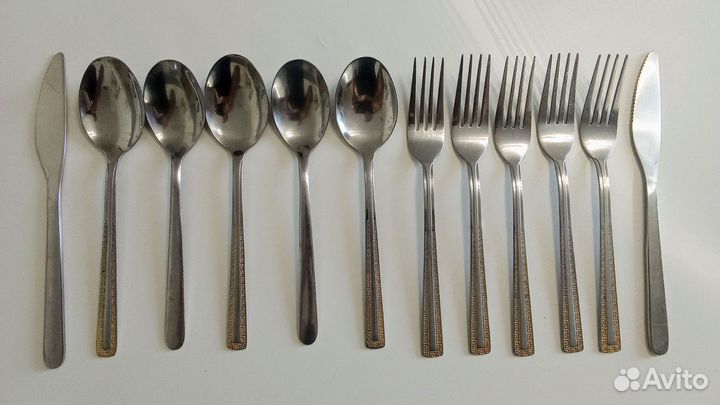 Кухонный набор ложки, вилки, ножи (12 предметов)
