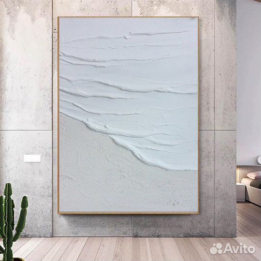 Текстурная картина маслом на холсте премиум холст