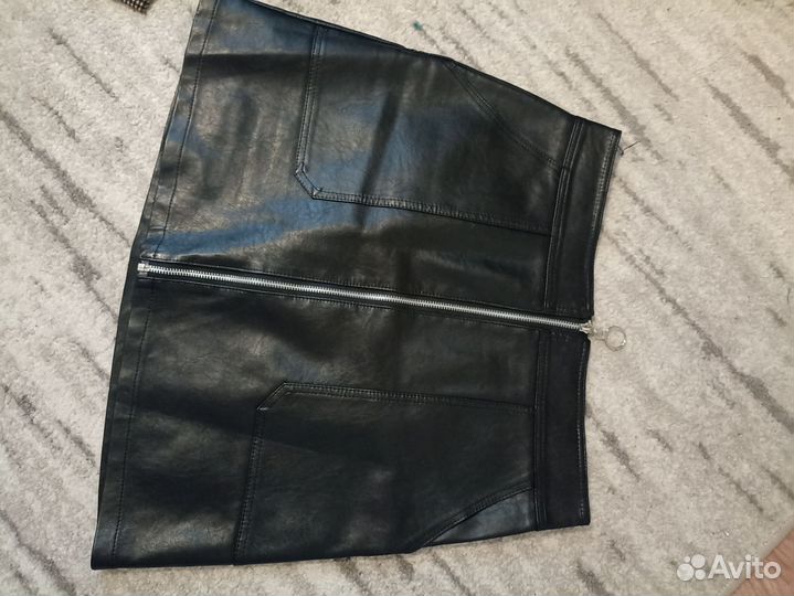 Кожаная юбка