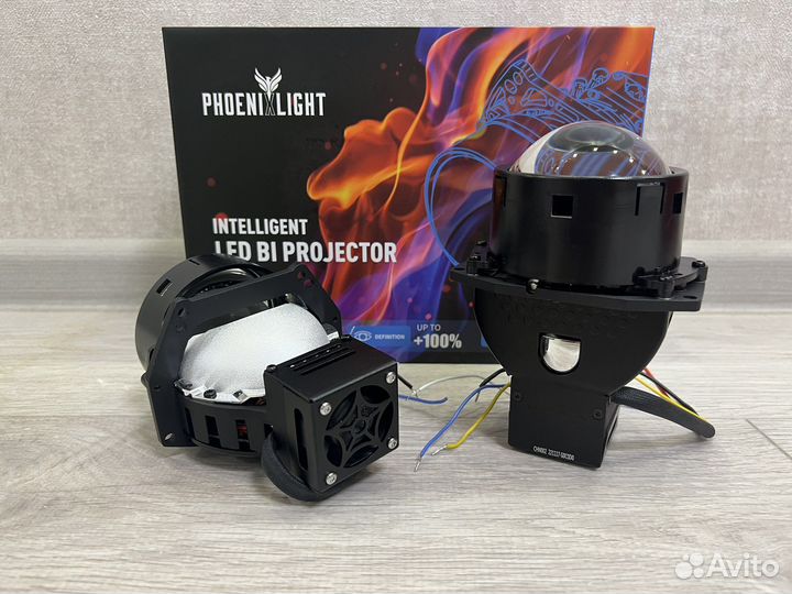 Biled lens Phoenix Y6 3D ярче чем Aozoom Dragon K3