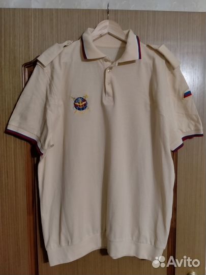Вмф Уставная футболка поло нцу (кремовая)