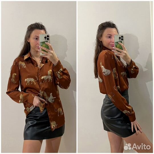 Рубашка блузка mango, shein xs,s