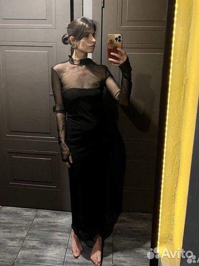 Вечернее платье сетка