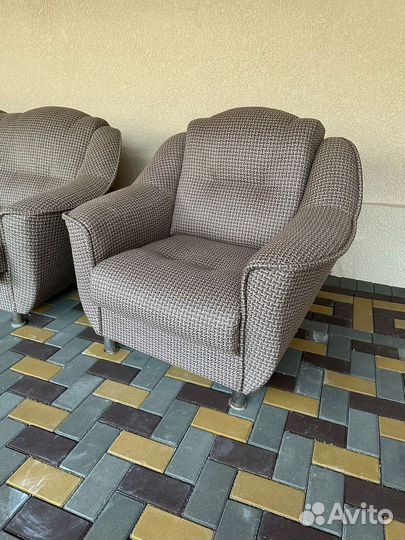 Диван и кресла б/у (раскладные)