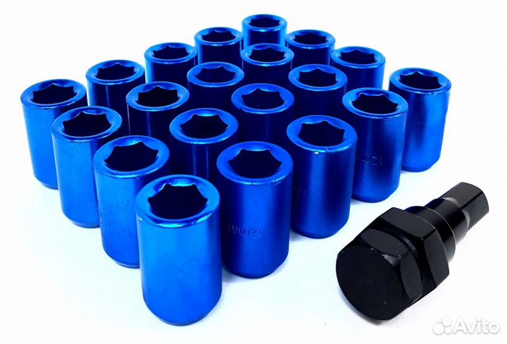 Гайки TOP FIT M12x1.25 (Синий)