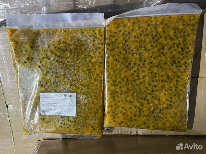 Пюре маракуйя с косточкой и без косточки 1кг