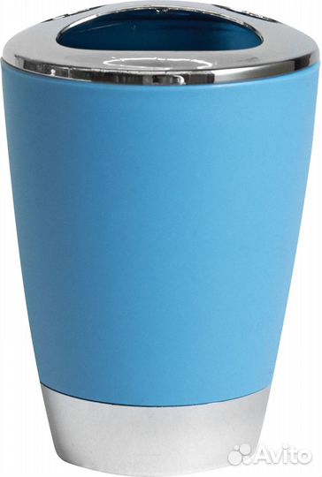 Стакан для зубных щёток Альма пластик цвет тёмно-г