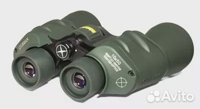 Бинокль Sturman 10x50 с сеткой зелёный