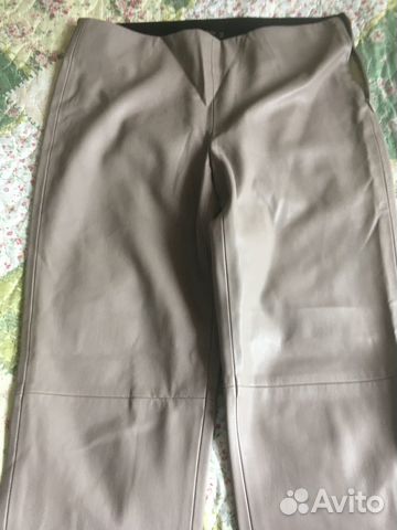 Кожаные брюки zara разм.L