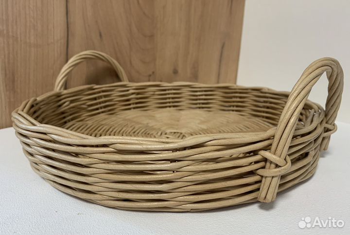 Поднос плетеный, корзина для фруктов