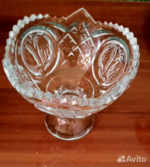 Вазочка, винтажный хрусталь СССР