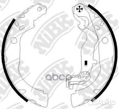 Колод. торм. бар. nibk FN0673 NiBK