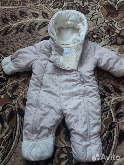Зимний комбинезон для девочки 74