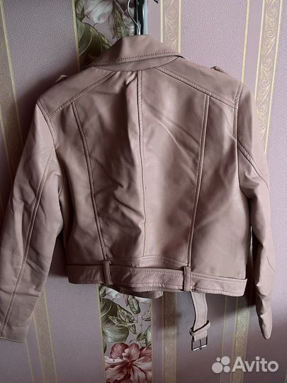 Кожаная куртка Pull&Bear