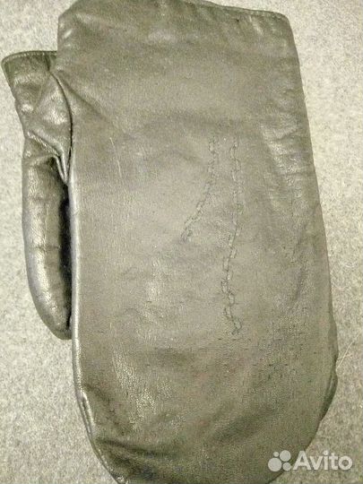 Варежки нат. кожа новые СССР