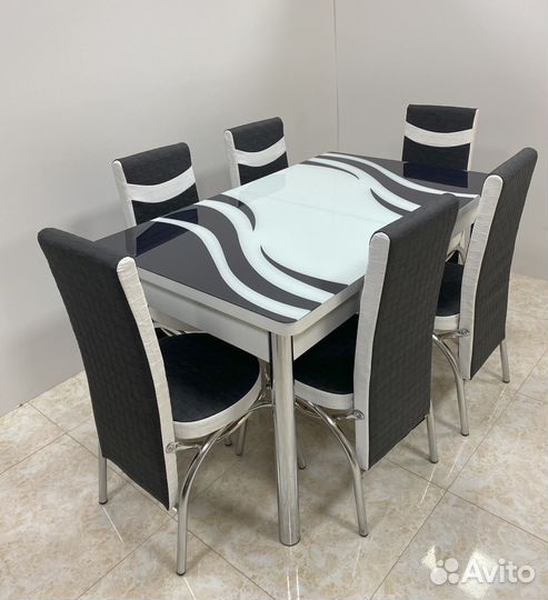 Комплект Стол и стулья 6 шт