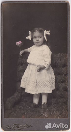 Старое фото. Девочка. Ялта. Начало 20-го века