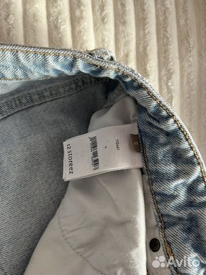 12 storeez джинсы голубые