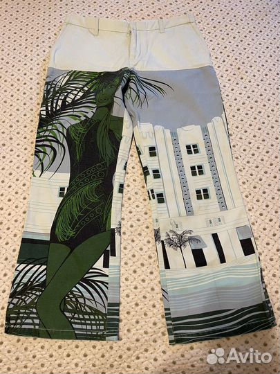 Брюки капри х/б