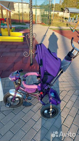 Велосипед коляска с ручкой