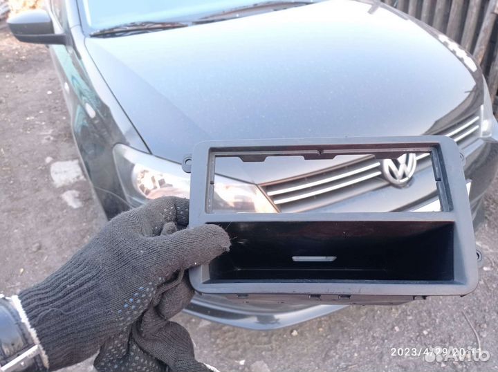 Рамка 1 DIN vw polo