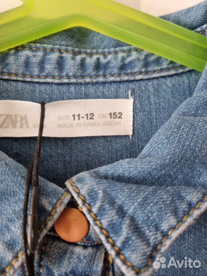 Платье-рубашка Zara для девочки новое