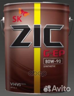 Масло ZIC G-EP 80W-90, 20л., синт., GL-4 192625