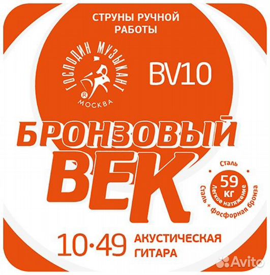 Господин Музыкант BV10 - струны для акустической г