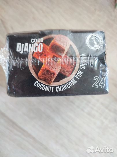 Уголь для кальяна Coco Django кокосовый 24шт