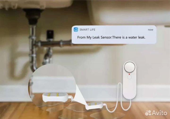 Умный датчик протечки воды wifi