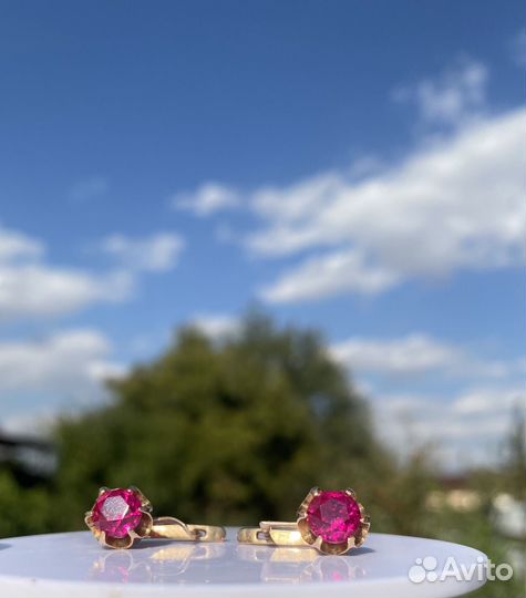 Золотые серьги СССР