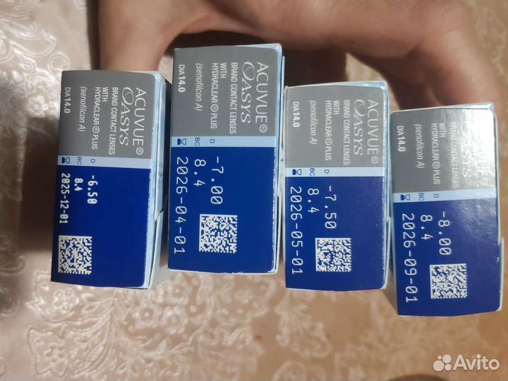 Контактные линзы Acuvue Oasys with Hydraclear Plus