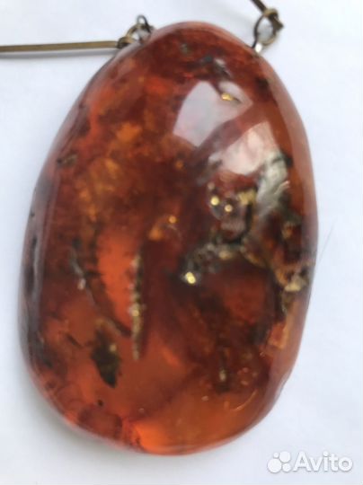 Бусы янтарь