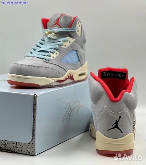 Кроссовки Nike Air Jordan 5 Retro Grey (Арт.56681)