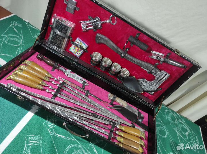 Шашлычный набор подарочный шампура