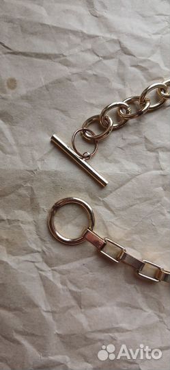 Чокер, цепь под золото