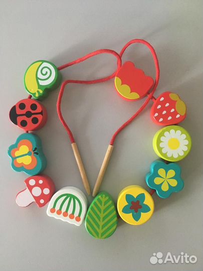 Шнуровка бусы