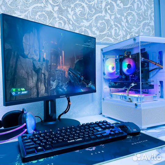 Игровой Компьютер Core i3 10100 16Gb RTX 3050 8Gb
