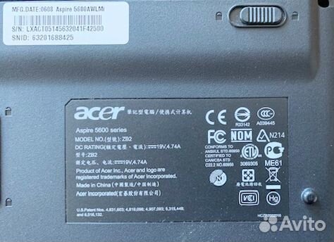 Ноутбук Acer 5600