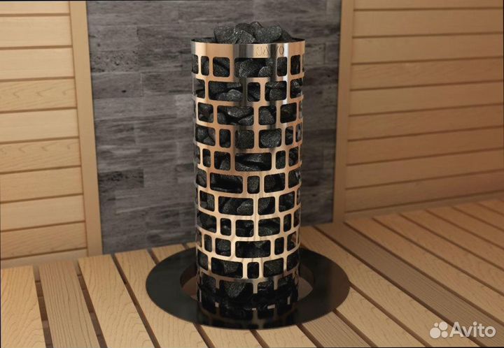 Электрическая печь для сауны с монтажом