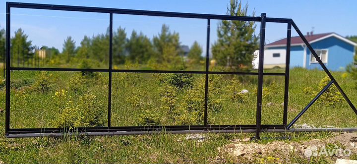 Откатные ворота эконом