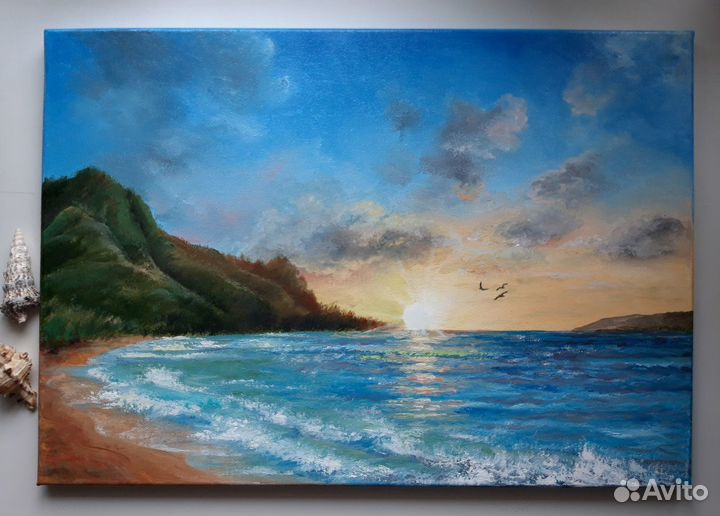 Картины маслом. Ручная работа. Море