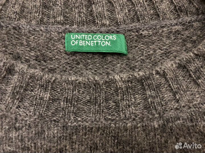 Жилет женский benetton шерсть Р46 серый