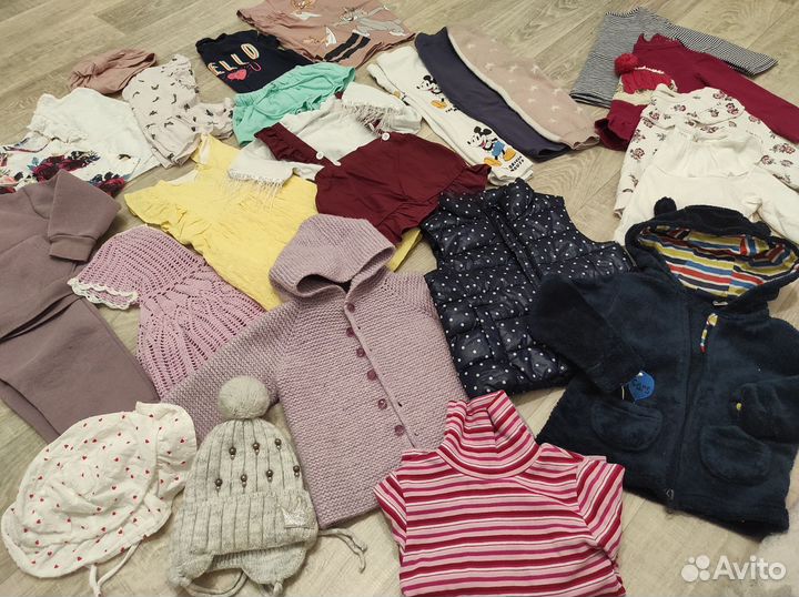 Вещи пакетом на девочку 86 92 98