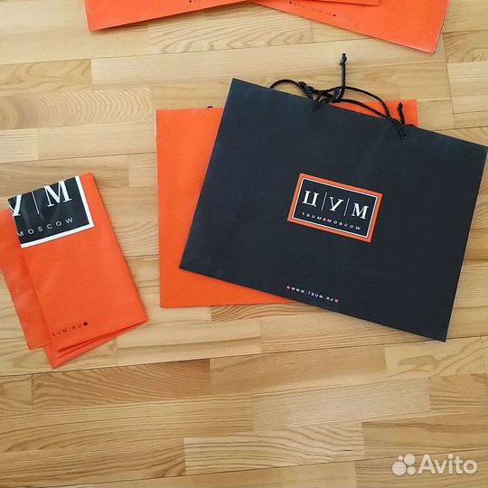 Брендовые пакеты цум, коробка папки для документов