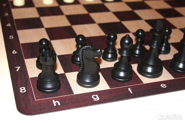 Гибкая шахматная доска коричневая 51 см.(EVA)