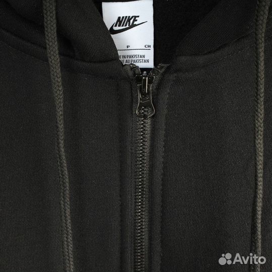 Зип худи Nike черное базовое