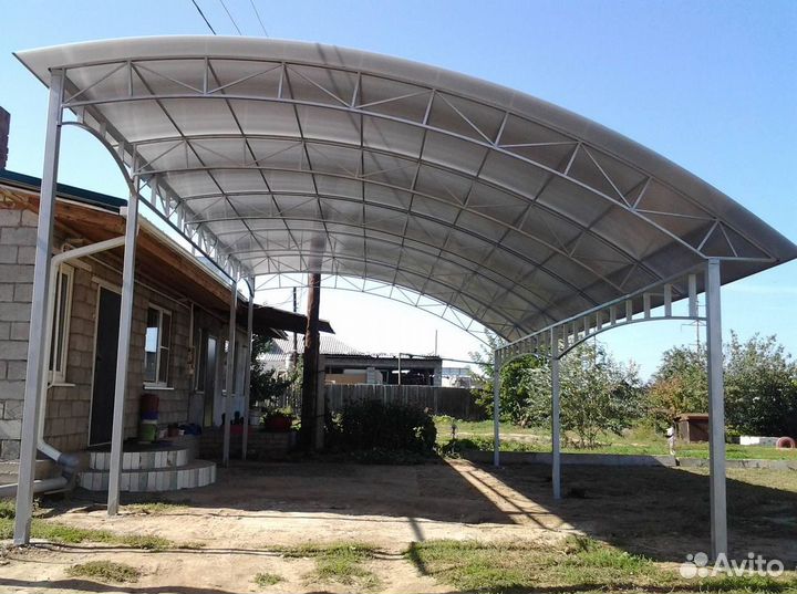 Металлические навесы для дома и дачи